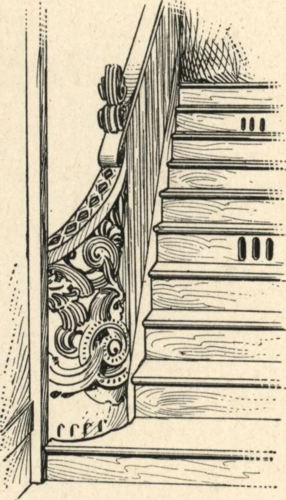 An illustration from Common-sense stair building and handrailing, 1903, leaf 167