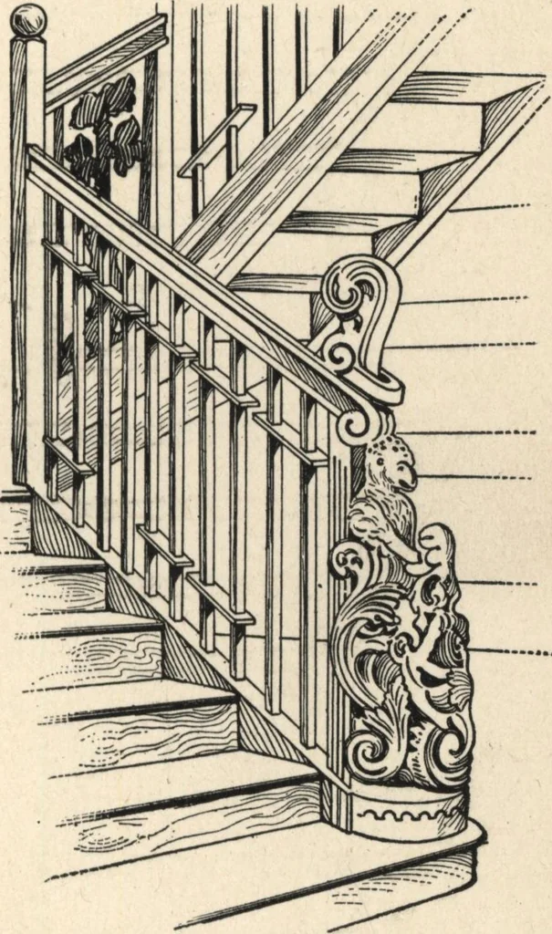 An illustration from Common-sense stair building and handrailing, 1903, leaf 168