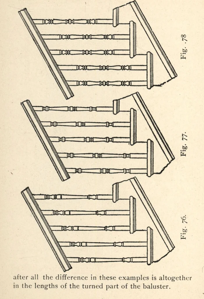 An illustration from Common-sense stair building and handrailing, 1903, leaf 169