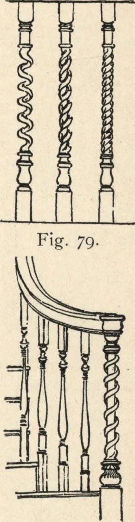 An illustration from Common-sense stair building and handrailing, 1903, leaf 170