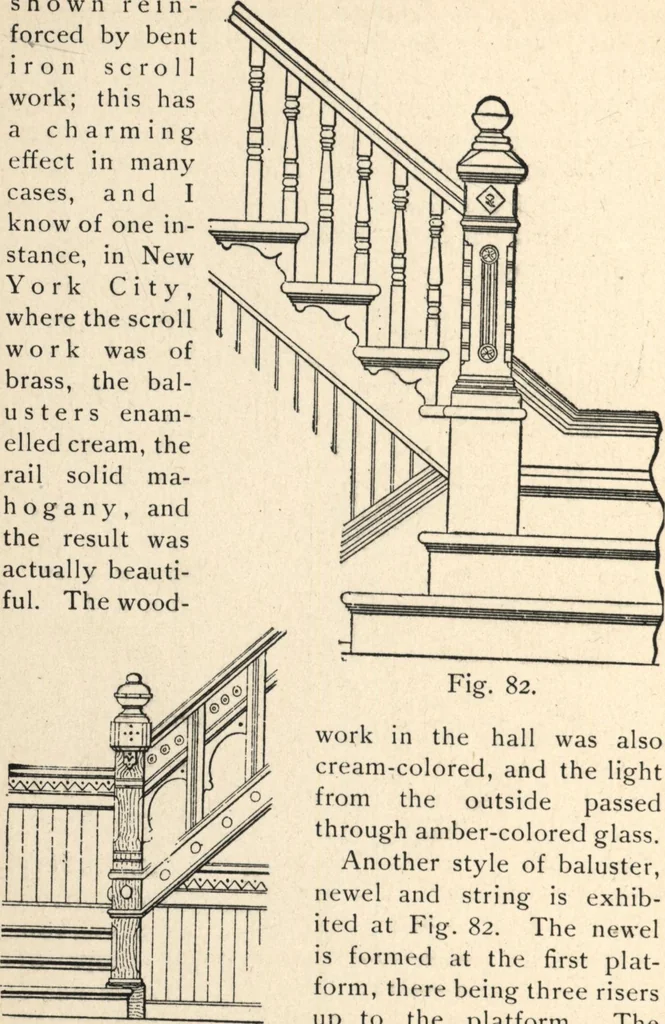 An illustration from Common-sense stair building and handrailing, 1903, leaf 171