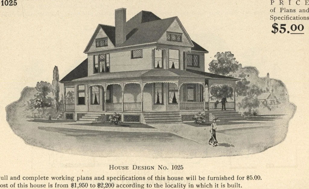 An illustration from Common-sense stair building and handrailing, 1903, leaf 207