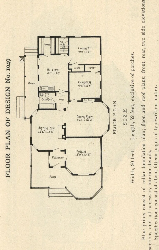 An illustration from Common-sense stair building and handrailing, 1903, leaf 210