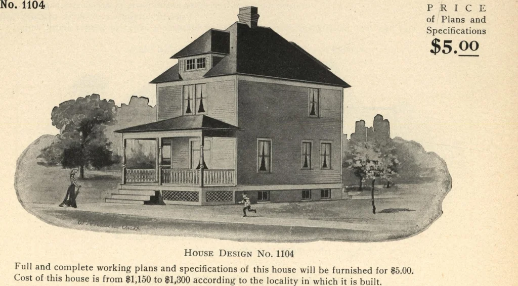 An illustration from Common-sense stair building and handrailing, 1903, leaf 211