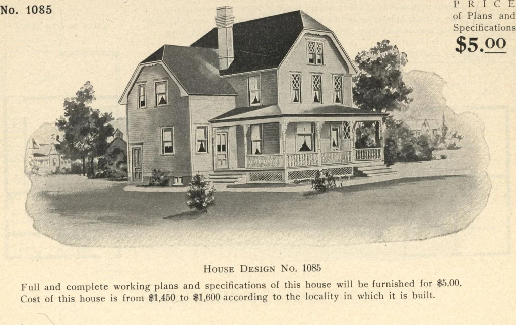 An illustration from Common-sense stair building and handrailing, 1903, leaf 213