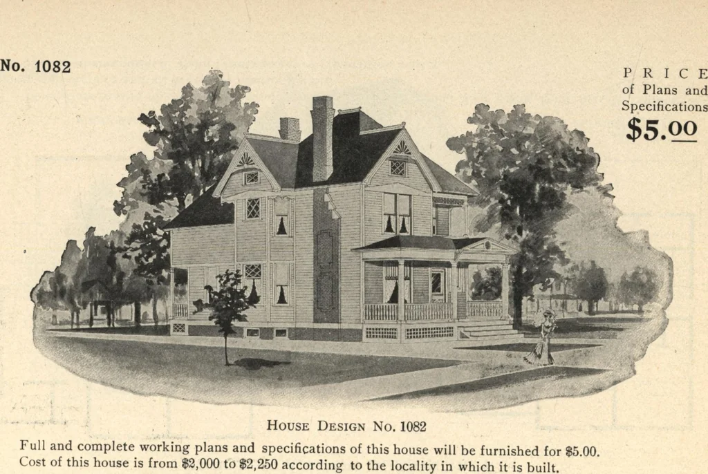 An illustration from Common-sense stair building and handrailing, 1903, leaf 215