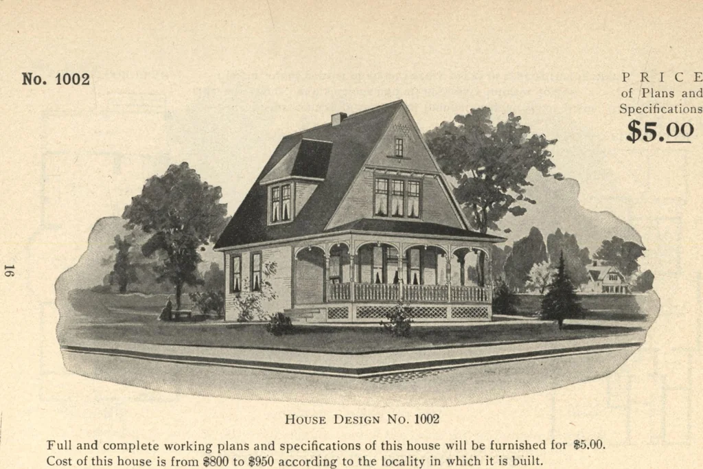 An illustration from Common-sense stair building and handrailing, 1903, leaf 217