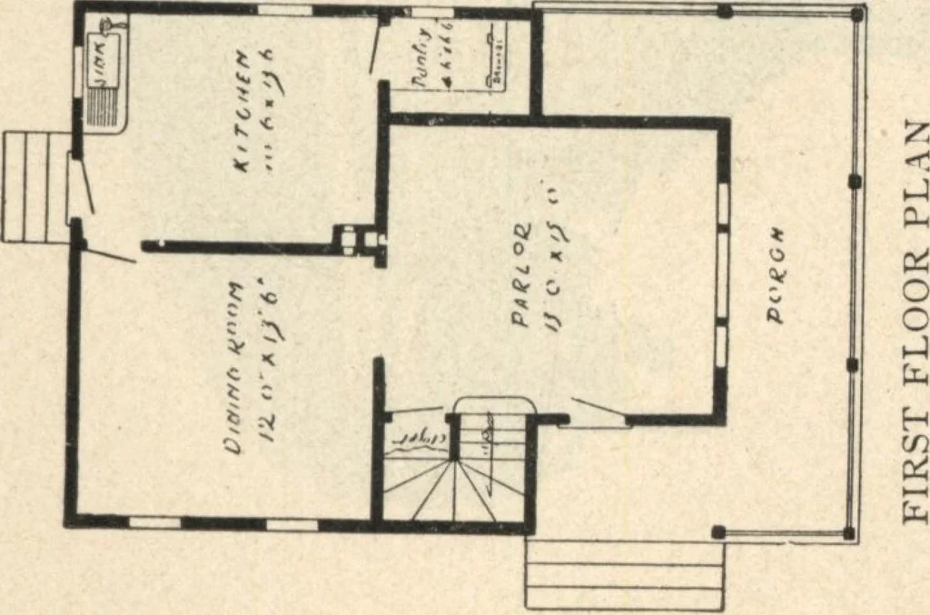An illustration from Common-sense stair building and handrailing, 1903, leaf 218