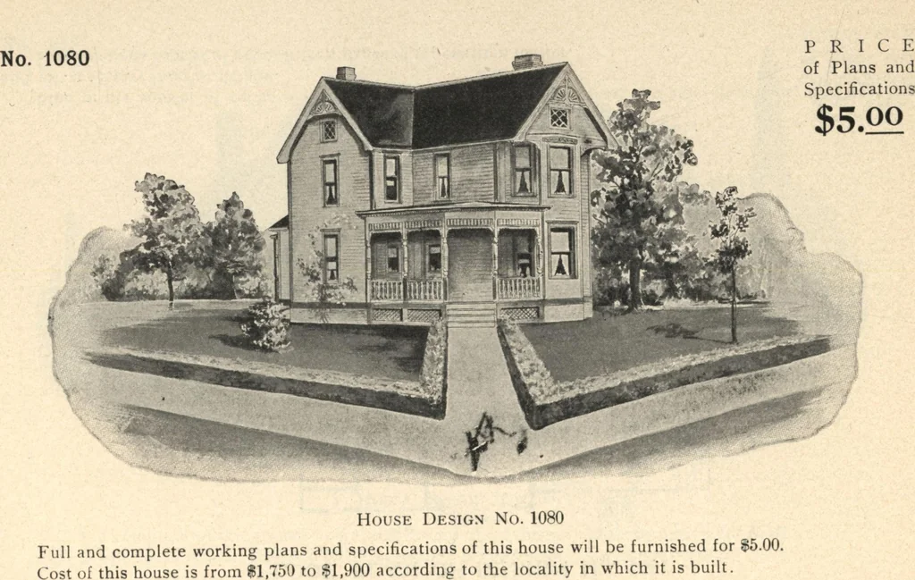 An illustration from Common-sense stair building and handrailing, 1903, leaf 221