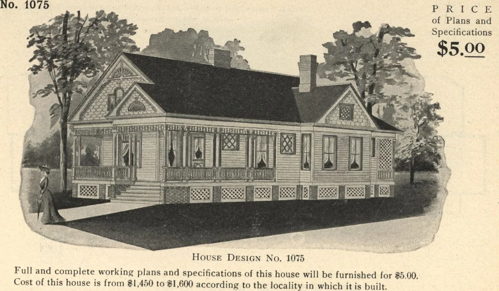An illustration from Common-sense stair building and handrailing, 1903, leaf 223