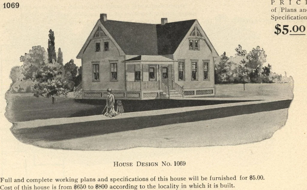 An illustration from Common-sense stair building and handrailing, 1903, leaf 225
