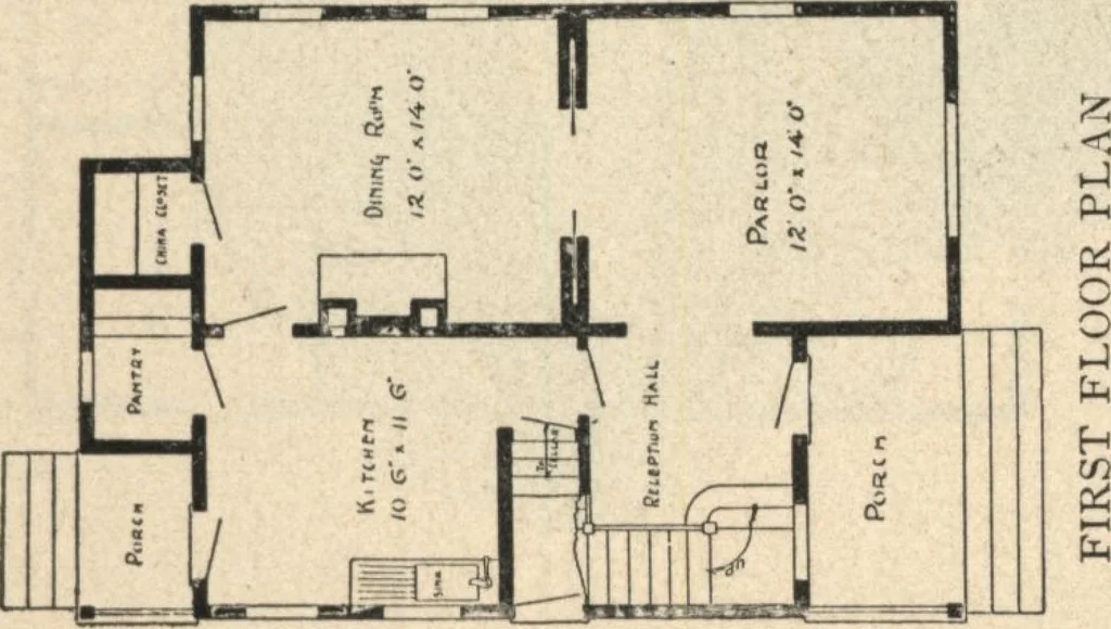 An illustration from Common-sense stair building and handrailing, 1903, leaf 230