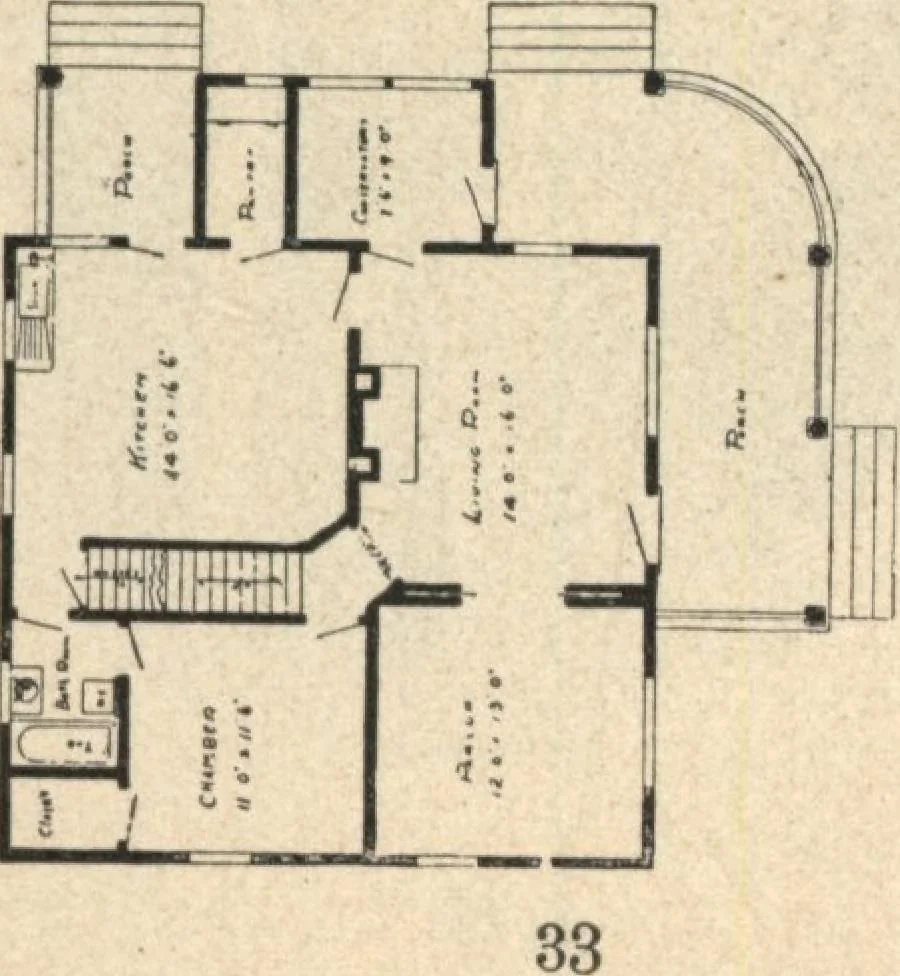 An illustration from Common-sense stair building and handrailing, 1903, leaf 234