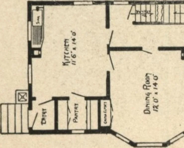 An illustration from Common-sense stair building and handrailing, 1903, leaf 238