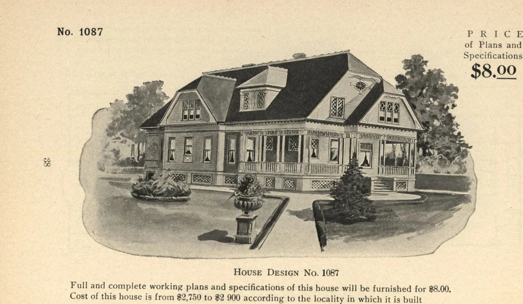 An illustration from Common-sense stair building and handrailing, 1903, leaf 239