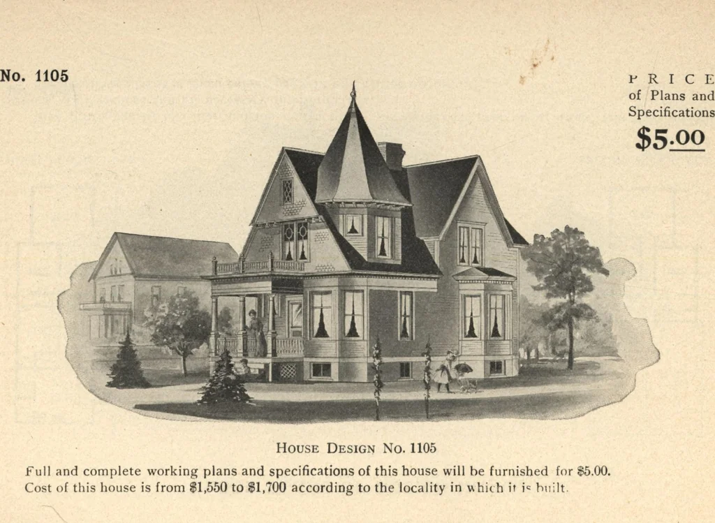 An illustration from Common-sense stair building and handrailing, 1903, leaf 243