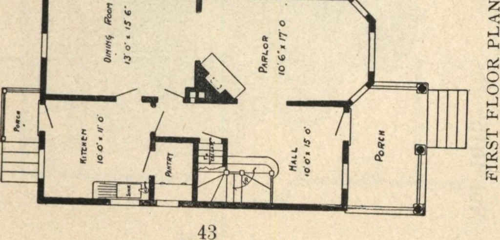 An illustration from Common-sense stair building and handrailing, 1903, leaf 244