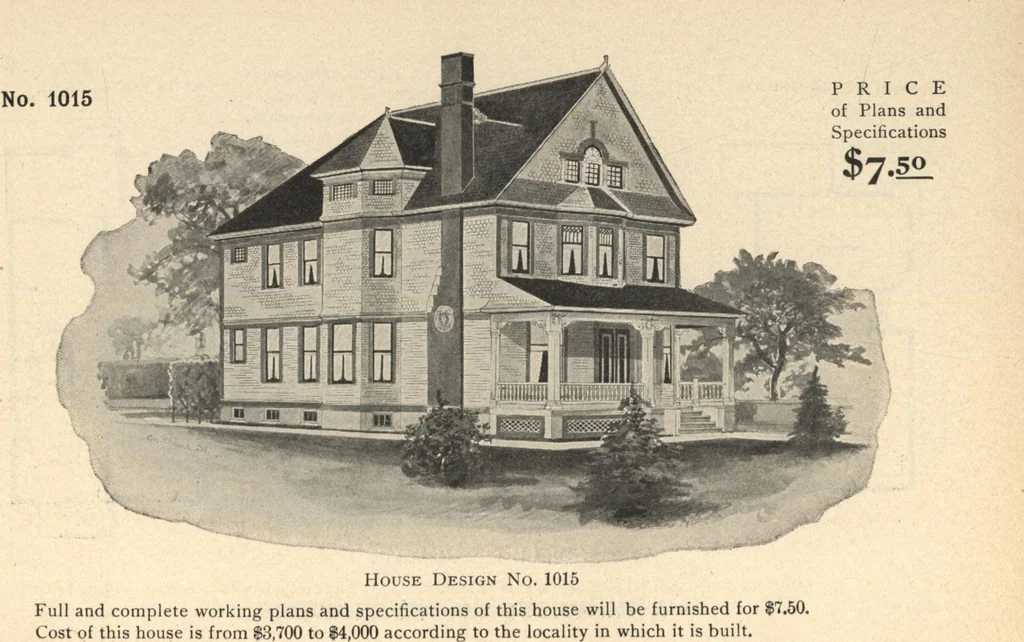 An illustration from Common-sense stair building and handrailing, 1903, leaf 245