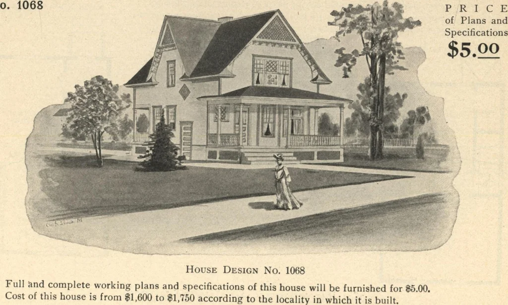 An illustration from Common-sense stair building and handrailing, 1903, leaf 249
