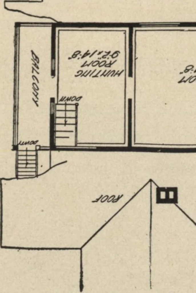 An illustration from Modern house building: perspective views and floor plans of fifty low and medium priced houses, 1905, leaf 116