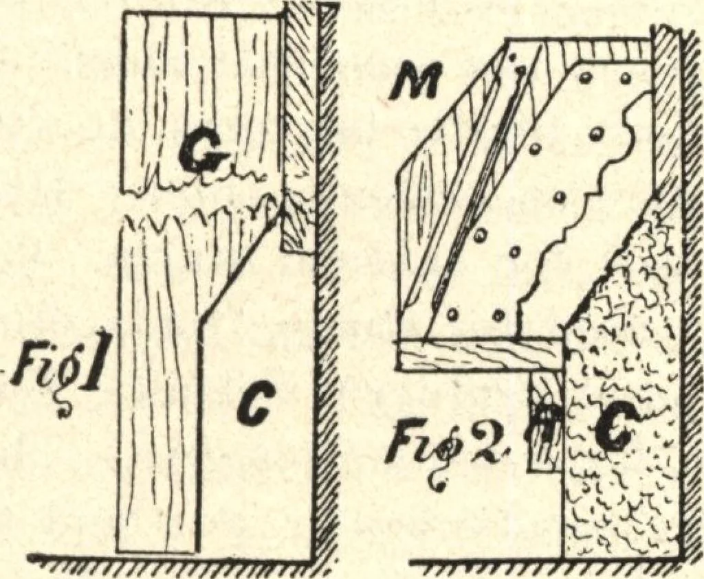 An illustration from Mortars, plasters, stuccos, artificial marbles, concretes, portland cements and compositions, 1906, leaf 124