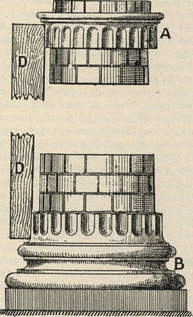An illustration from Mortars, plasters, stuccos, artificial marbles, concretes, portland cements and compositions, 1906, leaf 197