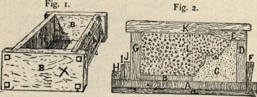 An illustration from Mortars, plasters, stuccos, artificial marbles, concretes, portland cements and compositions, 1906, leaf 438