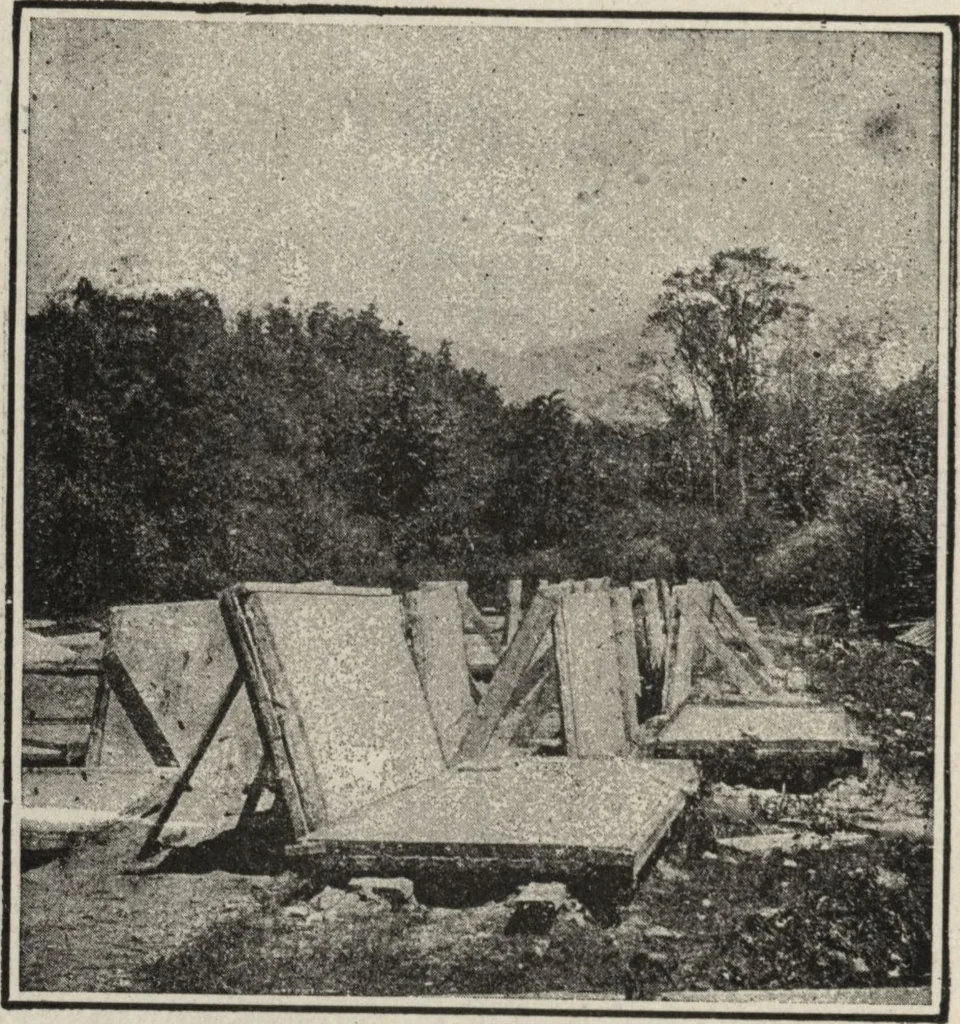 An illustration from Mortars, plasters, stuccos, artificial marbles, concretes, portland cements and compositions, 1906, leaf 466