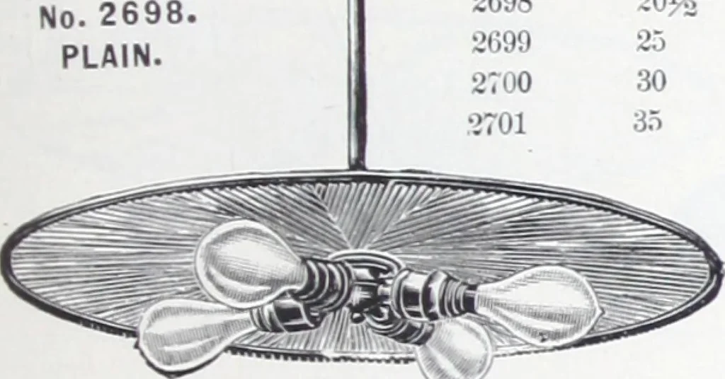 An illustration from Frink's patent reflectors for electric and combination fixtures : for lighting churches, halls, banks ..., 1898, leaf 10