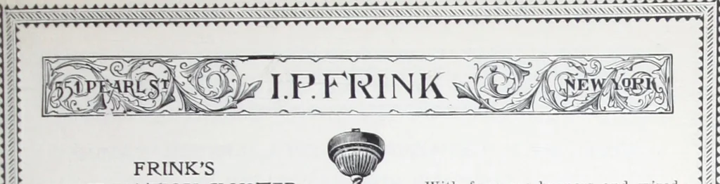 An illustration from Frink's patent reflectors for electric and combination fixtures : for lighting churches, halls, banks ..., 1898, leaf 14