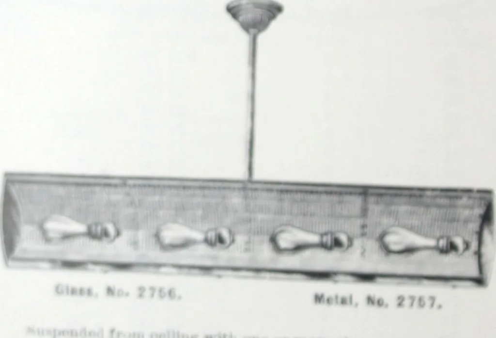 An illustration from Frink's patent reflectors for electric and combination fixtures : for lighting churches, halls, banks ..., 1898, leaf 17