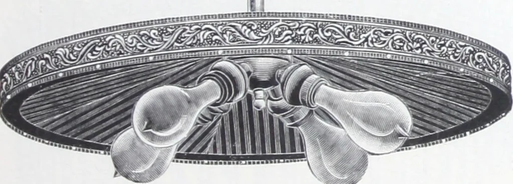 An illustration from Frink's patent reflectors for electric and combination fixtures : for lighting churches, halls, banks ..., 1898, leaf 26