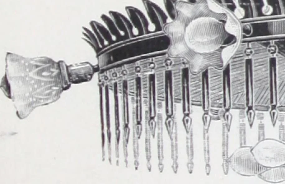 An illustration from Frink's patent reflectors for electric and combination fixtures : for lighting churches, halls, banks ..., 1898, leaf 30