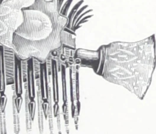 An illustration from Frink's patent reflectors for electric and combination fixtures : for lighting churches, halls, banks ..., 1898, leaf 30