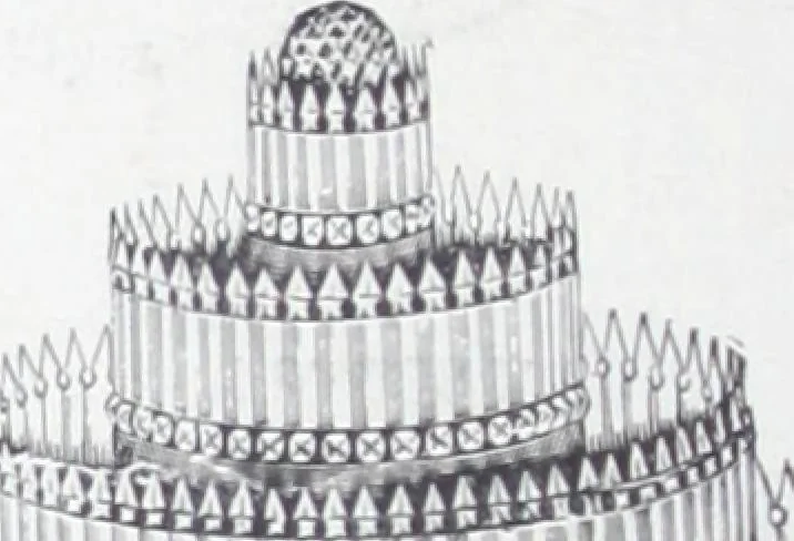 An illustration from Frink's patent reflectors for electric and combination fixtures : for lighting churches, halls, banks ..., 1898, leaf 38