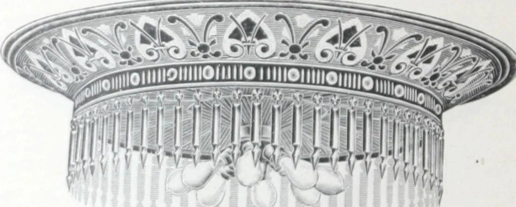 An illustration from Frink's patent reflectors for electric and combination fixtures : for lighting churches, halls, banks ..., 1898, leaf 39