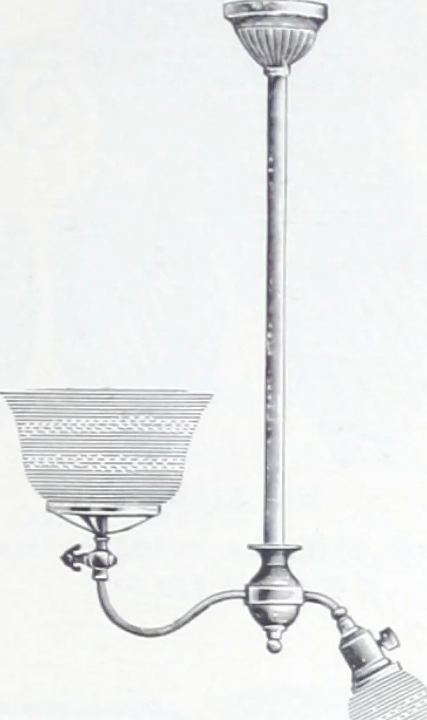 An illustration from Frink's patent reflectors for electric and combination fixtures : for lighting churches, halls, banks ..., 1898, leaf 52