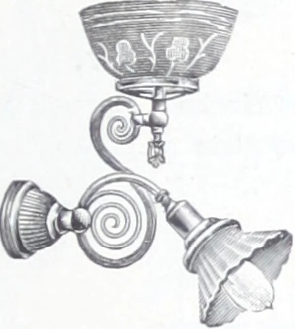 An illustration from Frink's patent reflectors for electric and combination fixtures : for lighting churches, halls, banks ..., 1898, leaf 54