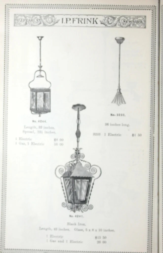 An illustration from Frink's patent reflectors for electric and combination fixtures : for lighting churches, halls, banks ..., 1898, leaf 57
