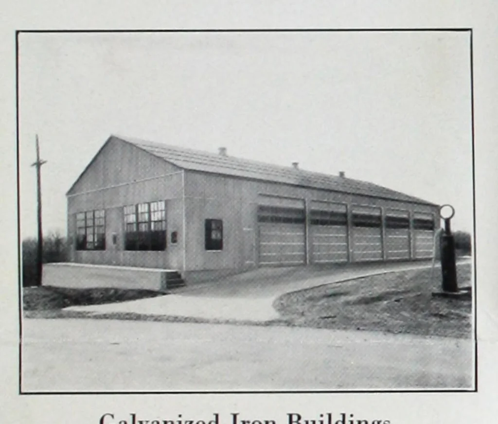An illustration from Galvanum for galvanized iron : the one outstanding paint noted for its ability to adhere to galvanized iron, 1930, leaf 1