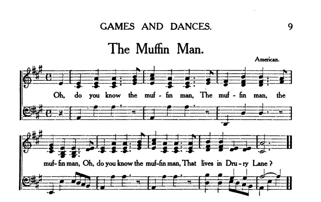 An illustration from Games & dances : a selected collection of games, song-games and dances suitable for schools, playgrounds, gymnastic associations, boys' and girls' clubs, etc., 1912, leaf 27