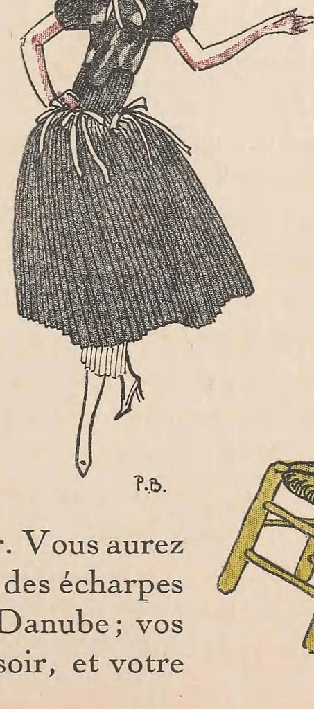 An illustration from Gazette du bon ton : arts, modes & frivolités, 1912, leaf 263