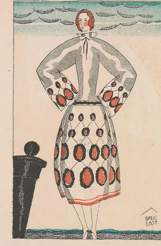 An illustration from Gazette du bon ton : arts, modes & frivolités, 1912, leaf 184