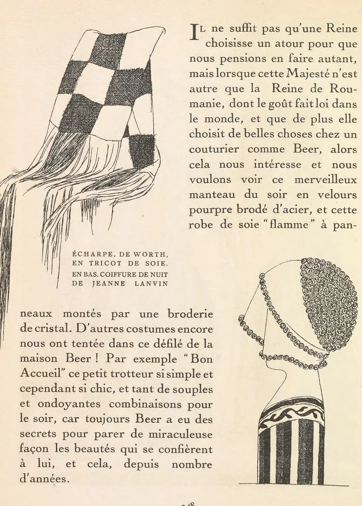 An illustration from Gazette du bon ton : arts, modes & frivolités, 1912, leaf 146