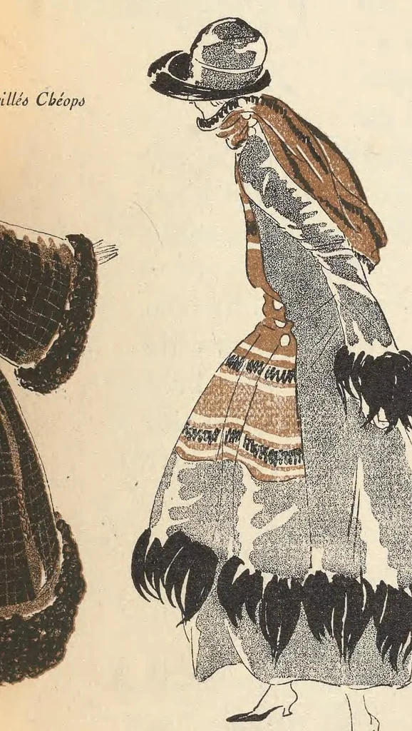An illustration from Gazette du bon ton : arts, modes & frivolités, 1912, leaf 45