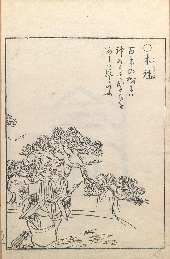 An illustration from Gazu Hyakki yagyō, 1805, leaf 10