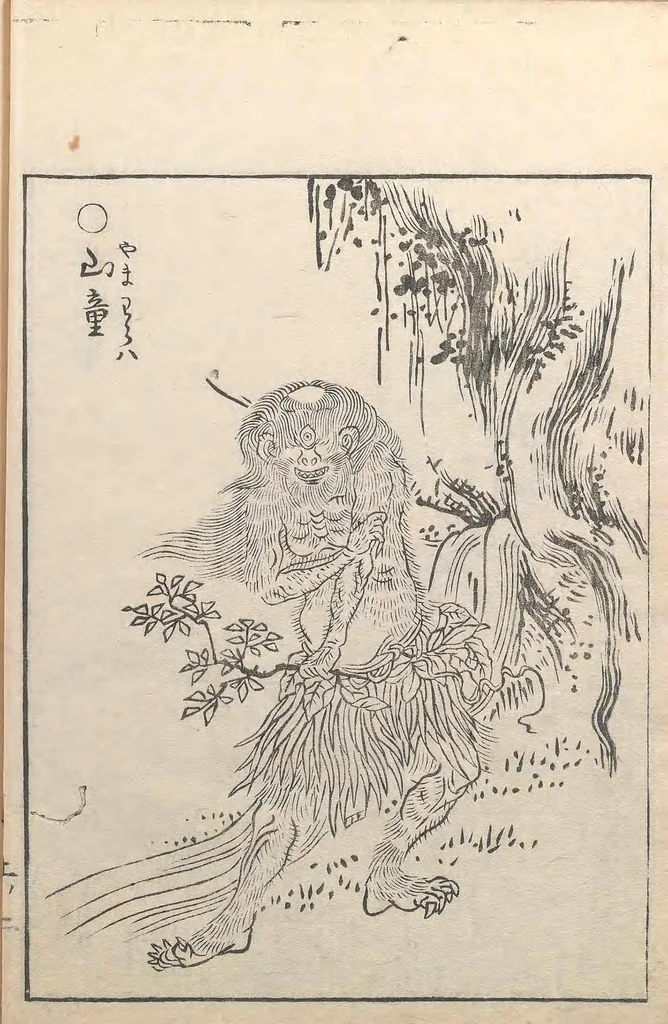 An illustration from Gazu Hyakki yagyō, 1805, leaf 14