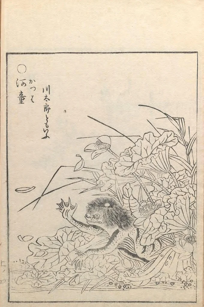 An illustration from Gazu Hyakki yagyō, 1805, leaf 18