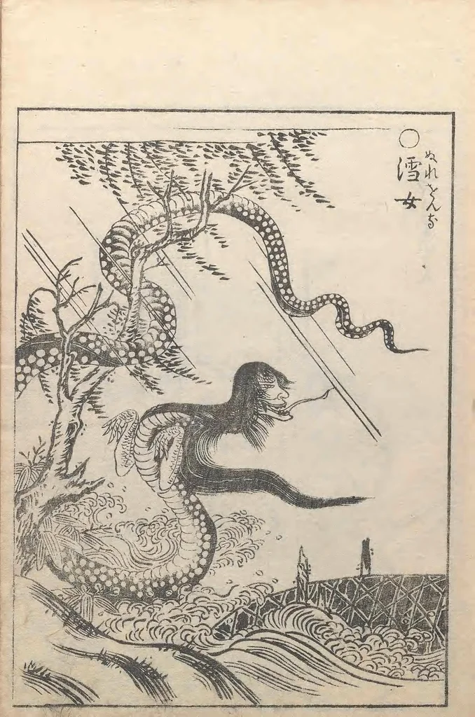An illustration from Gazu Hyakki yagyō, 1805, leaf 13
