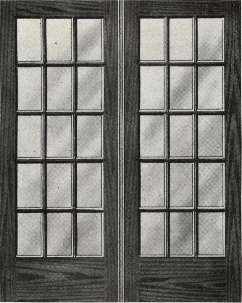 An illustration from General catalog 1917 including official sash and door price list, 1917, leaf 114